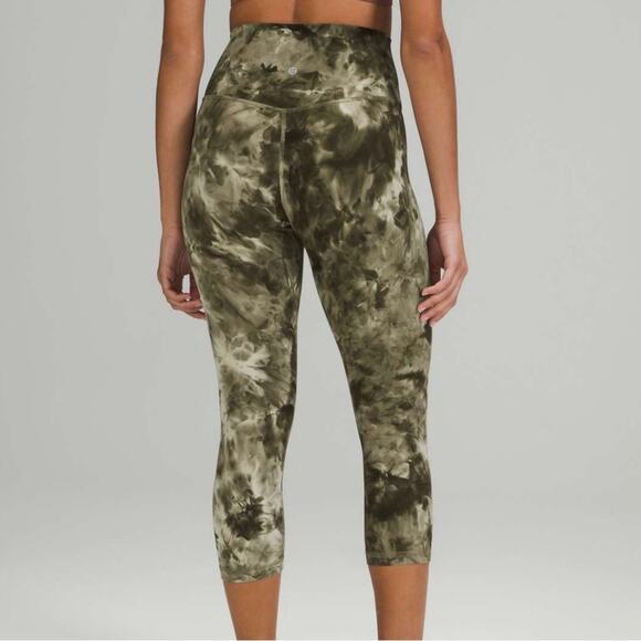 LULULEMON Diamond Dye Light Sage Align High Rise Active Workout Leggings Size 20 - Picture 1 of 11